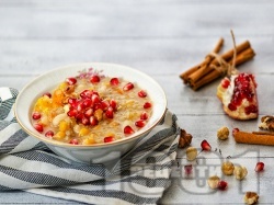 Ашуре - турски десерт с варено жито, ядки и плодове - снимка на рецептата